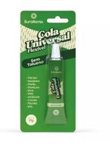 Cola universal flexível euroroma 17g para artesanato e reparos Cola universal flexível euroroma 17g para artesanato e reparos