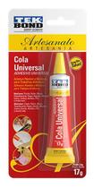 Cola Universal Tek Bond 17g Para Artesanato Resistente à Água e Óleos Alta Resistência Seca Secagem Rápida