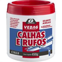 Cola Veda Calha Garin Vedag Pote 450G Cinza Cola Veda Calha Garin Vedag Pote 450G Cinza