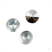 Colagem Chaton Diamante 11mm Transparente Plástico 50pçs 20g Colagem Chaton Diamante 11mm Transparente Plástico 50pçs 20g