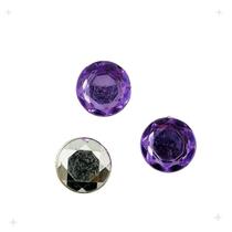 Colagem Chaton Diamante Lilás Transparente 10mm 50pçs 20g Colagem Chaton Diamante Lilás Transparente 10mm 50pçs 20g