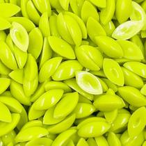 Colagem Chaton Navete Plástico Verde 5x10mm 1000pçs 100g