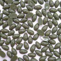 Colagem Gota Resina Verde Musgo 5x8mm 100pçs 12g Colagem Gota Resina Verde Musgo 5x8mm 100pçs 12g
