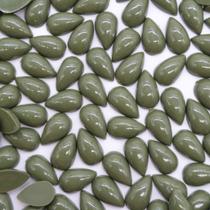 Colagem Gota Resina Verde Musgo 6x10mm 300pçs 45g