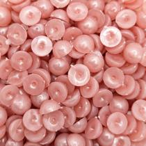 Colagem Meia Pérola Plástico Rosa 8mm 10pçs 4g Colagem Meia Pérola Plástico Rosa 8mm 10pçs 4g
