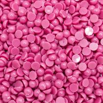 Colagem Meia Pérola Plástico Rosa Escuro 4mm 200pçs 4g - Macall
