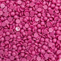 Colagem Meia Pérola Plástico Rosa Escuro 4mm 600pçs 12g