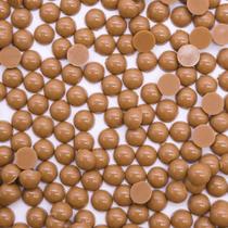 Colagem Meia Pérola Resina Marrom 5mm 100pçs 6g Colagem Meia Pérola Resina Marrom 5mm 100pçs 6g