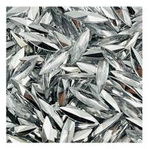 Colagem Navete Strass Cristal 4x15mm 100pçs Artesanato 8g Colagem Navete Strass Cristal 4x15mm 100pçs Artesanato 8g