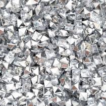 Colagem Quadrado Strass Acrílico Transparente 4mm 3000pçs 36g