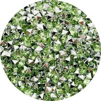 Colagem Quadrado Strass Verde 3mm Transparente 2000pçs 30g Colagem Quadrado Strass Verde 3mm Transparente 2000pçs 30g