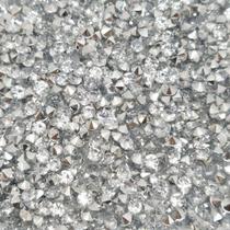 Colagem Redondo Strass Acrílico Transparente 3mm 1000pçs 10g