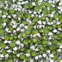 Colagem Redondo Strass Acrílico Verde Transparente 3mm 1000pçs 10g Colagem Redondo Strass Acrílico Verde Transparente 3mm 1000pçs 10g