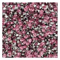 Colagem Redondo Strass Rosa Claro 4mm 5000pçs Acrílico 50g