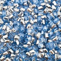 Colagem Retângulo Strass Acrílico Azul Transparente 4x6mm 10000pçs 500g