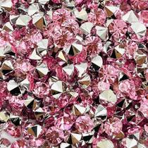 Colagem Strass Rosa Claro 5mm SS24 500pçs Ponto de Luz 30g