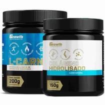 Colágeno 150g + L-Carnitina em Pó 200g Growth Supplements