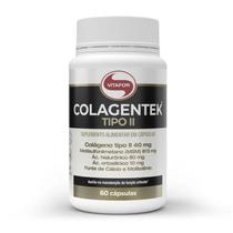 Colágeno Colagentek Vitafor Tipo II 60 Cápsulas 790mg Suplemento para Articulações