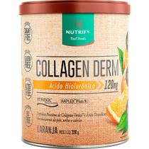 Colágeno Collagen Derm Nutrify Sabor Laranja 330g Pele Unha Cabelo