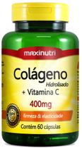Colágeno com Vitamina C 60 cápsulas 400mg MAXINUTRI