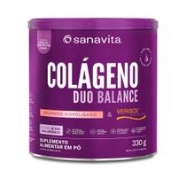 Colageno Duo Balance Com Ácido Hialurônico Pote 330g Hibisco Sanavita