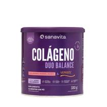 Colágeno Duo Balance Hibiscus e Frutas Roxas 330g Sanavita