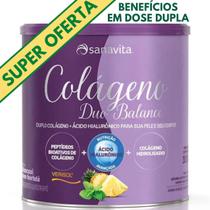 Colágeno Duo Balance Sanavita (Hidrolisado + Verisol e Ácido Hialurônico) - Pele e corpo