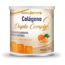 Colágeno Duplo Complex Tipo 2 + Tipo 1 (200g) - Sabor: Tangerina - Apisnutri