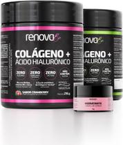 Colágeno E Ácido Hialurônico 2 Potes Renova Be+creme