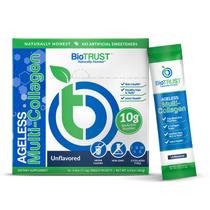 Colágeno em Pó BioTrust Ageless Multi - 16 Pacotes Sem Sabor