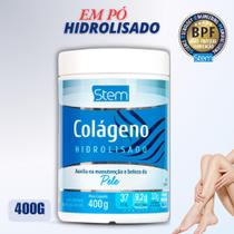 Colágeno em PÓ Hidrolisado 400mg sem sabor Stem Pharmaceutical