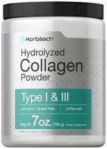 Colágeno em pó Horbaach hidrolisado tipo I e III 200mL Colágeno em pó Horbaach hidrolisado tipo I e III 200mL