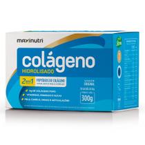 Colágeno Hidrolis 2 em 1 Natural - 30 sachês 10g - Maxinutri Colágeno Hidrolis 2 em 1 Natural - 30 sachês 10g - Maxinutri