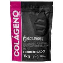 Colágeno Hidrolisado 1kg - 100% Puro Importado - Soldiers Nutrition