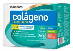 Colágeno Hidrolisado 2 em 1 (30 Sachês de 10g) - Sabor: Sortidos - MaxiNutri