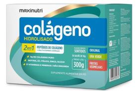 Colageno Hidrolisado 2 em 1 Maxinutri caixa com 30 saches c