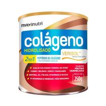 Colágeno Hidrolisado 2 em 1 Zero 250g Frutas Vermelhas Maxinutri Colágeno Hidrolisado 2 em 1 Zero 250g Frutas Vermelhas Maxinutri