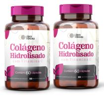 Colágeno Hidrolisado 500mg - 60 Cápsulas Fórmula com Vitamina C Suplemento para Pele, Cabelo