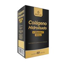 Colágeno Hidrolisado 500mg + Vitamina C 60 Cápsulas - Gold Lab