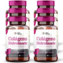 Colágeno Hidrolisado c/ vitamina c - 60 cáps 800mg - kit com 6 potes Colágeno Hidrolisado c/ vitamina c - 60 cáps 800mg - kit com 6 potes