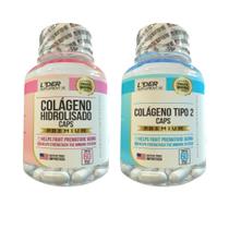 Colageno Hidrolisado + Colageno Tipo2 60 Caps 500Mg- 2 Potes