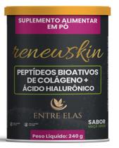 Colágeno Hidrolisado com Ácido Hialurônico e Biotina RenewSkin Renova 240g Entre Elas Colágeno Hidrolisado com Ácido Hialurônico e Biotina RenewSkin Renova 240g Entre Elas