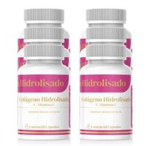 Colágeno Hidrolisado com VITA C 500mg 60 cápsulas Kit com 6 Colágeno Hidrolisado com VITA C 500mg 60 cápsulas Kit com 6