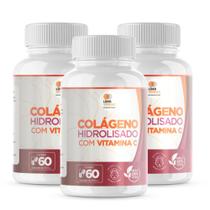 Colágeno Hidrolisado com Vita C - 500mg 60cáps KIT com 3 Potes Colágeno Hidrolisado com Vita C - 500mg 60cáps KIT com 3 Potes