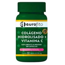 Colágeno Hidrolisado com Vitamina C 60 Cápsulas Eurofito
