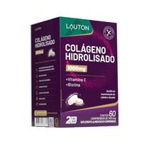 Colágeno Hidrolisado com Vitamina C e Biotina 1000mg 60 cápsulas Lauton Colágeno Hidrolisado com Vitamina C e Biotina 1000mg 60 cápsulas Lauton