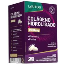 Colágeno Hidrolisado Com Vitamina C e Biotina 60 comprimidos - Lauton Colágeno Hidrolisado Com Vitamina C e Biotina 60 comprimidos - Lauton