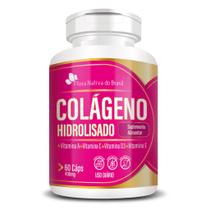 Colágeno Hidrolisado Com Vitaminas 400mg 60 Caps Flora Nativa