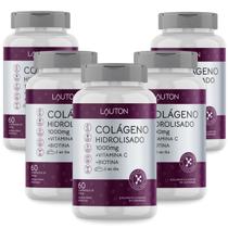 Colageno Hidrolisado Concentrado com Vitamina C + Biotina Lauton - Kit 5