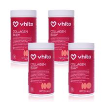 Colágeno Hidrolisado e Isolado Proteína Body Balance 15g Com Vitaminas, 30 doses - Vhita ( 4 unidades)